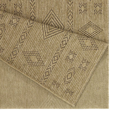 Earth GC_NTL1002 Jute/Mocha 5 ft. 3 in. x 7 ft. 3 in. Indoor/Outdoor Area Rug