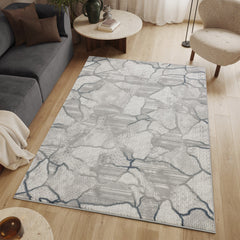 Geometrix GC_DIM1010 Gray 7 ft. 10 in. x 10 ft. 6 in. Area Rug
