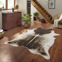 Hide GC_CHD1002 Brown 5 ft. x 7 ft. Area Rug