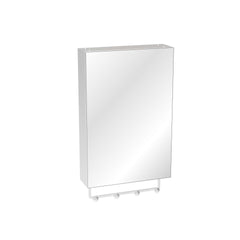 16'' x 24'' Medicine Cabinet with Mirror for Bathroom, Wall Mounted Bathroom Mirror with Storage, Adjustable Shelves, Aluminum Framework, Surface Mount Silver