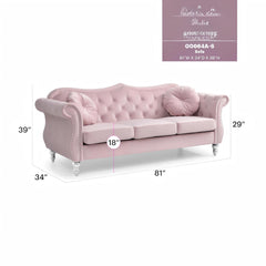 Hollywood G0664A-S Sofa , PINK