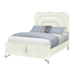 Nora Beige Queen Bed With LED