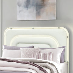 Nora Beige Queen Bed With LED