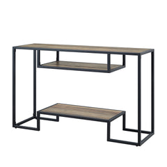 Idella Rustic Oak & Black Finish Sofa Table