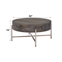 Weyton Light Brown & Champagne Finish Coffee Table