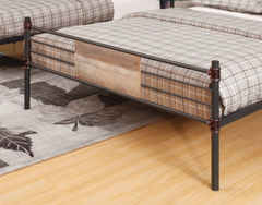 Brantley Sandy Black & Dark Bronze Hand-Brushed Finish Double Queen Bunk Bed