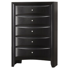 Isabel Black 5-piece Storage Bedroom Set