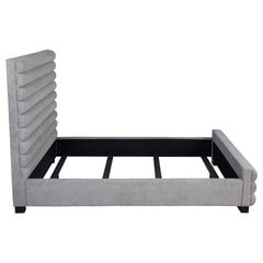 Grey Upholstered Queen Bed