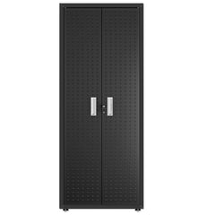 Tall Garage Cabinet in Charcoal Gray