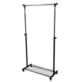 66" Tall Metal Coat Rack with Black finish