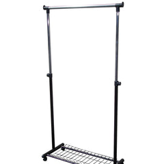 66" Tall Metal Coat Rack with Black finish