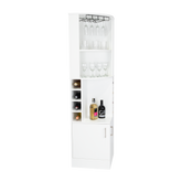 Syrah Corner Bar Cabinet - White