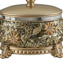 9 Inch Chrysanthemum Resin Jewelry Box