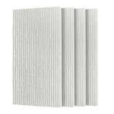 3D Faux Stone Wall Panels, 4 PCS PU Wainscoting Panel for Interior Wall Decor, Flame-resistant & Lightweight & Waterproof, for TV Wall, Office, Living Room,47.24" × 23.62"(Flowing Stone)(White Marble)
