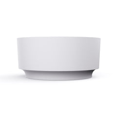 49 inch round shape freestanding solid surface soaking bathtub for bathroom
