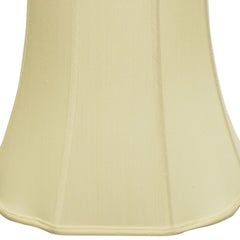 Slant Fancy Octagon Softback Lampshade with Washer Fitter, Antique White