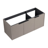 48" Wall Mounted Bathroom Vanity & 3 Soft-Close Doors, KD-Packing ( Excluding Sink )