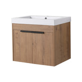 24 Inch Bathroom Vanity With Top,Resin Basin,Soft Closing Doors(KD-PACKING)