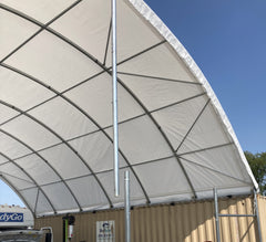 Shipping Container Canopy Shelter 20'x20',15oz PVC