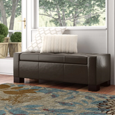 Large 51" Storage Ottoman, Tufted Storage Bench for Living Room, Entryway, or Bedroom