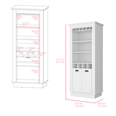 Bar Cabinet Provo, Living Room, White