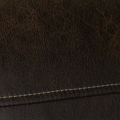 Leinster Fabric Upholstered Nailhead Loveseat in Espresso