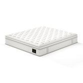 12'' Hybrid Mattress - King, Memory Foam & Pocket Springs for Pressure Relief, Fiberglass Free Ergonomic Home White