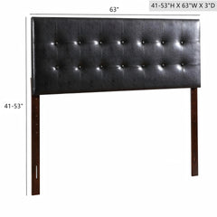 Super Nova G0128-QHB Queen Headboard , BLACK