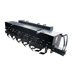 72" Skid Steer Attachments Soil Cultivator Light Duty Hydraulic Roto Tiller