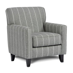 Modern Squared Design Chair Large Pillow Back Welt Trim Transitional style Stripe Pattern Paisley Multi Finish