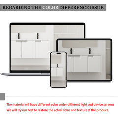 48" Wall Mounted Bathroom Vanity & 3 Soft-Close Doors, KD-Packing ( Excluding Sink )