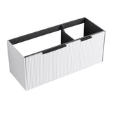 48" Wall Mounted Bathroom Vanity & 3 Soft-Close Doors, KD-Packing ( Excluding Sink )