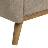 67.7" Wide Mid-Century Modern Upholstered Tufted Loveseat Sofa With Wooden Legs