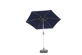 7.5FT Patio Umbrella, Outdoor Table Umbrella with Push Button Tilt and Crank, UV Protection Waterproof Market Sun Umbrella with 6 Sturdy Ribs for Garden, Deck, Backyard, Pool (Navy Blue)