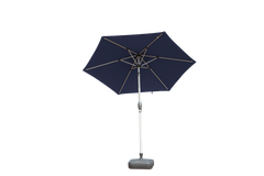 7.5FT Patio Umbrella, Outdoor Table Umbrella with Push Button Tilt and Crank, UV Protection Waterproof Market Sun Umbrella with 6 Sturdy Ribs for Garden, Deck, Backyard, Pool (Navy Blue)