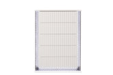Fabio Contemporary Style 5-Drawer Chest Made with Diamond-Patterned Side Accents with LED Lighting and Wood in White Finish (CA inventory)