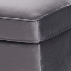 Grey Rectangle Ottoman