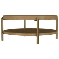 Benson Sand Wash 2-piece Round Coffee Table Set