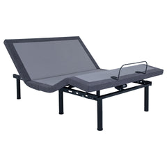 Threepio Grey and Black Twin Extra Long Adjustable Bed Base