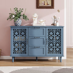 2 Door 3 Drawer Cabinet, American Furniture, Suitable for Bedroom, Living Room, Study