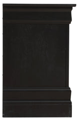 Elegant Black Nightstand With Storage