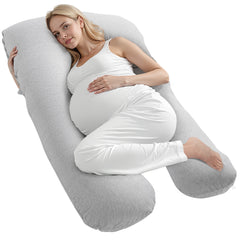 Pregnancy Pillow U-Shaped Full Body Maternity Pillow Ultra-Soft and Breathable