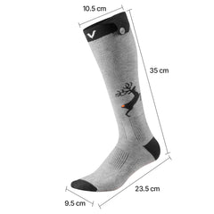 Heated Socks, 6000mAh Battery Powered, Rechargeable Heating Socks with 4 Heating Levels, Electric Heated Sock with APP Control for Men Women, Foot Warmer for Hunting Riding Camping Hiking