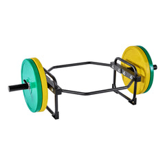 Trap Bar Hex Bar, 2-Inch Hex Barbell, 500 LBS Capacity Shrug Bars, Weightlifting and Strength Training Equipment, Home Gym for Squats, Deadlifts, Shoulder Presses, Black