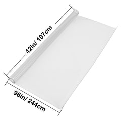 96 x 42 Inch Clear Table Cover Protector, 2mm Thick Clear Desk Protector Table Pads, Plastic Tablecloth Table Protector for Dining Room Table