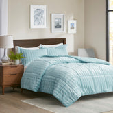 Full/Queen Faux Fur Comforter Mini Set