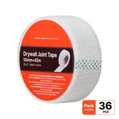 36 Rolls 147.64 ft x 1.97 inch Self-Adhesive Fiberglass Drywall Mesh Tape White