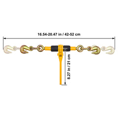 Chain Binder Ratchet Load Binder 1/4"-5/16" 2600 lbs for Tie Down 2 Pack