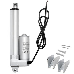 12V Linear Actuator, 4 Inch IP65 Waterproof Linear Actuator, 675lbs/3000N 0.2"/s Motion Actuators with Mounting Brackets for Outdoor Use