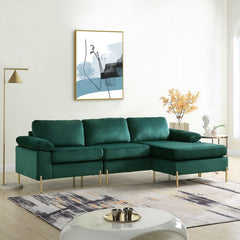 Emerald Velvet Sofa